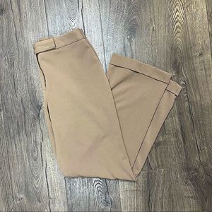 Petite sophisticate Beige straight leg stretch dress pants